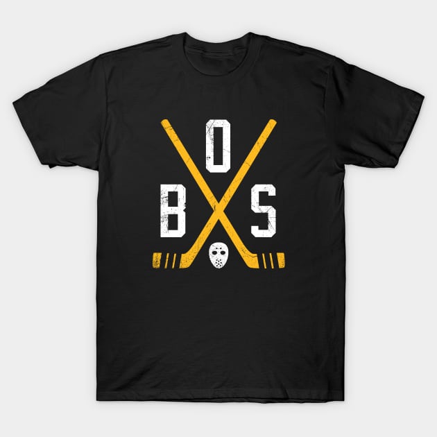 BOS Retro Sticks - Black T-Shirt by KFig21